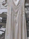 Mutedance 25 Spring/Summer Deep V-neck Silk Short Sleeve Dress MD-MD25SS28-HOARY